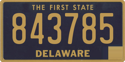 DE license plate 843785