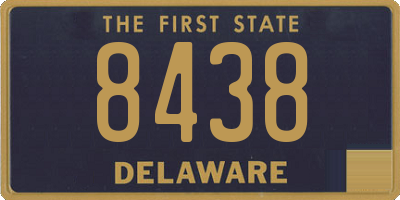 DE license plate 8438