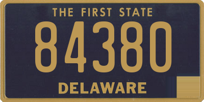 DE license plate 84380