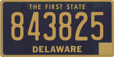 DE license plate 843825