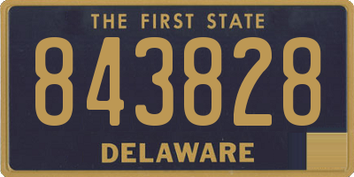 DE license plate 843828