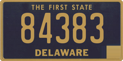 DE license plate 84383