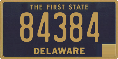 DE license plate 84384