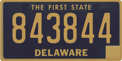 DE license plate 843844