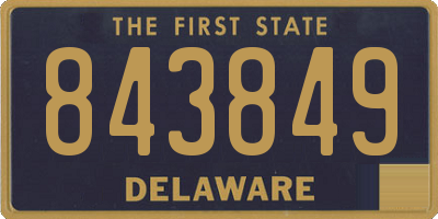 DE license plate 843849