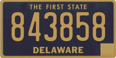 DE license plate 843858