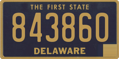 DE license plate 843860