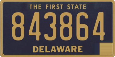 DE license plate 843864