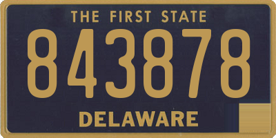DE license plate 843878