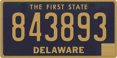 DE license plate 843893