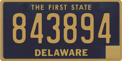 DE license plate 843894