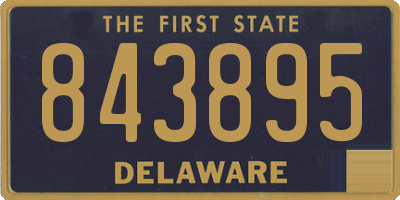 DE license plate 843895