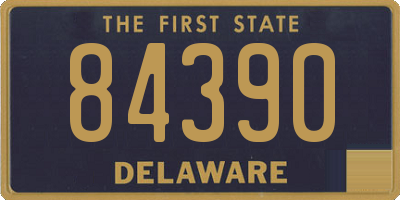 DE license plate 84390