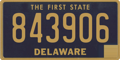 DE license plate 843906
