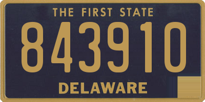 DE license plate 843910