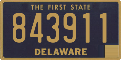 DE license plate 843911