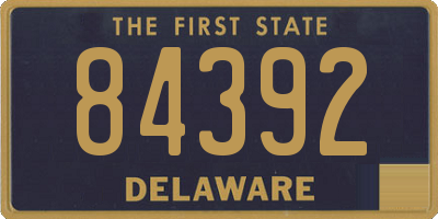 DE license plate 84392