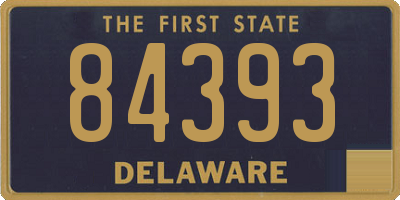 DE license plate 84393