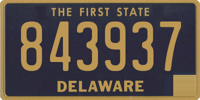 DE license plate 843937