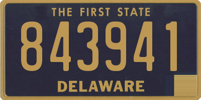 DE license plate 843941