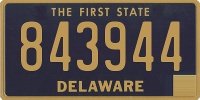 DE license plate 843944