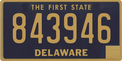 DE license plate 843946