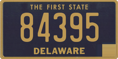 DE license plate 84395