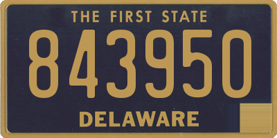 DE license plate 843950