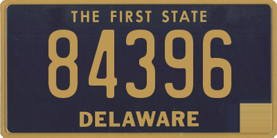 DE license plate 84396
