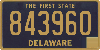 DE license plate 843960