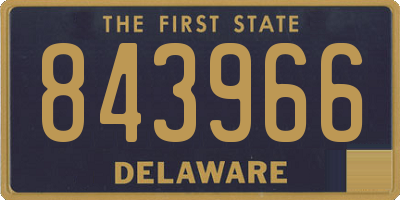 DE license plate 843966