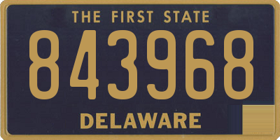 DE license plate 843968