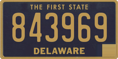 DE license plate 843969