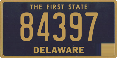 DE license plate 84397