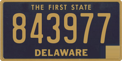 DE license plate 843977