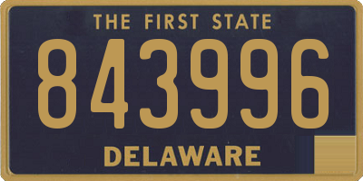 DE license plate 843996