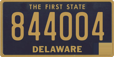 DE license plate 844004