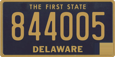 DE license plate 844005