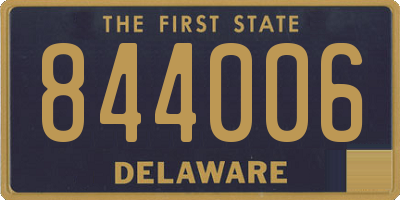 DE license plate 844006