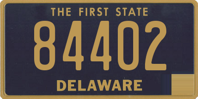 DE license plate 84402