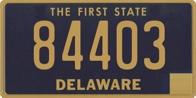 DE license plate 84403