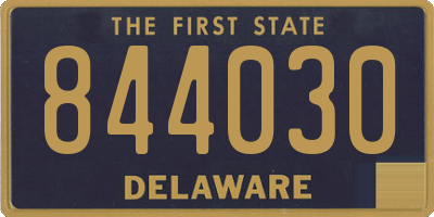 DE license plate 844030