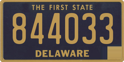 DE license plate 844033