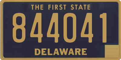 DE license plate 844041