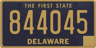 DE license plate 844045