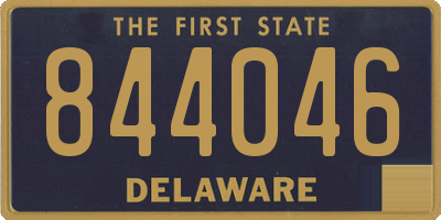 DE license plate 844046