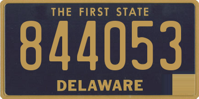 DE license plate 844053