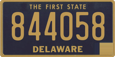DE license plate 844058