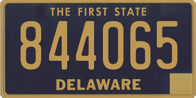 DE license plate 844065