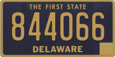 DE license plate 844066